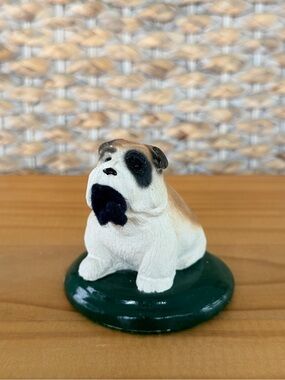 Vintage Byers Choice Postman's Bull Dog w/Ripped Pant Piece 2002 *Read*